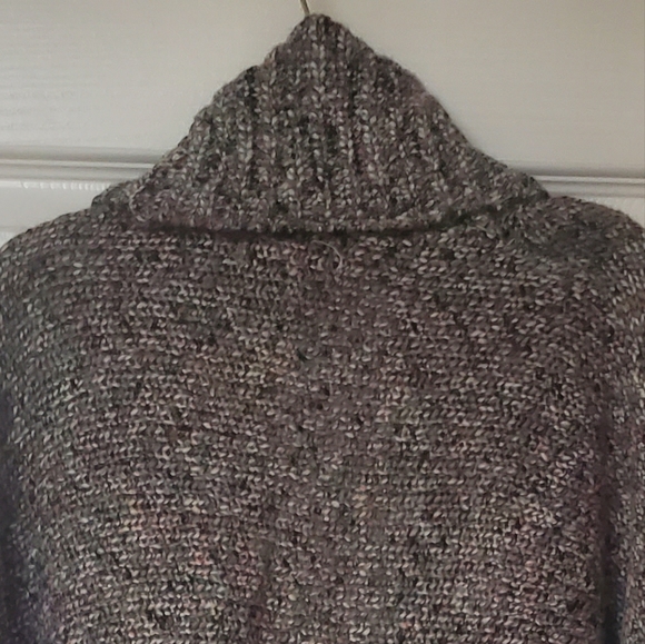 Knox Rose 3/4 Dolman Sleeve Chunky Knit Shawl Collar Open Cardigan Sweater XS - Picture 5 of 6